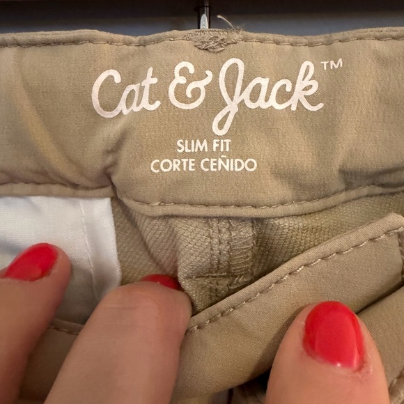 *LIKE NEW* Cat & Jack Kids' Slim Fit Khaki Slacks - Picture 3 of 6